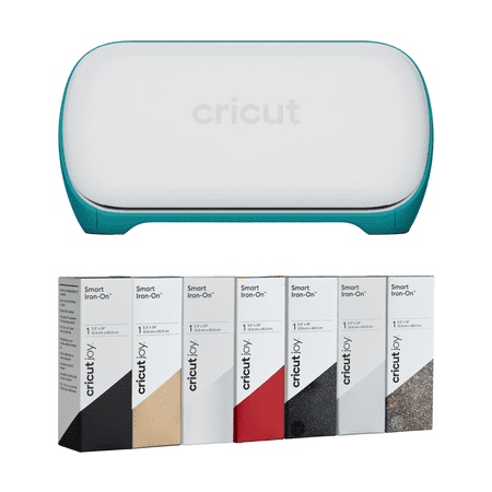 Cricut Joy Smart Die-Cutting Machine + Smart Iron-On Bundle, White