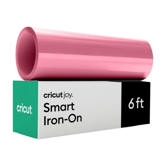 Cricut Joy Smart Heat Transfer Vinyl Roll- Pink Iron-On Vinyl, 5.5 in x 6 ft