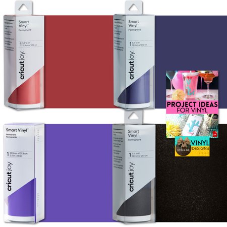 Cricut Joy Smart Permanent Vinyl Rolls Bundle - Dark Cherry, 4 Count