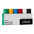 thumbnail image 1 of Cricut Joy Smart Permanent Vinyl Rolls, 5.5 in x 3 ft, Core Colors, 6 Count, 1 of 7