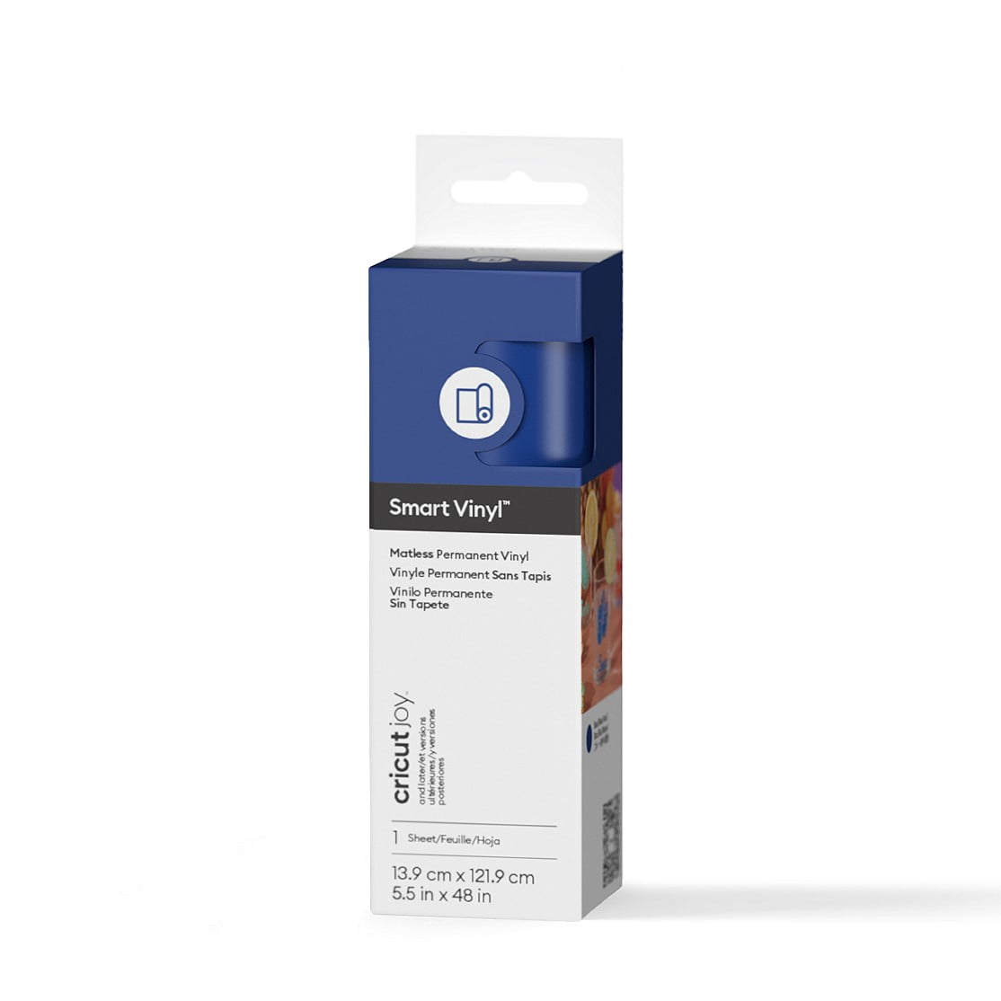 Cricut Joy™ Smart Vinyl™ Matless Permanent Vinyl, 5.5" x 48",Blue