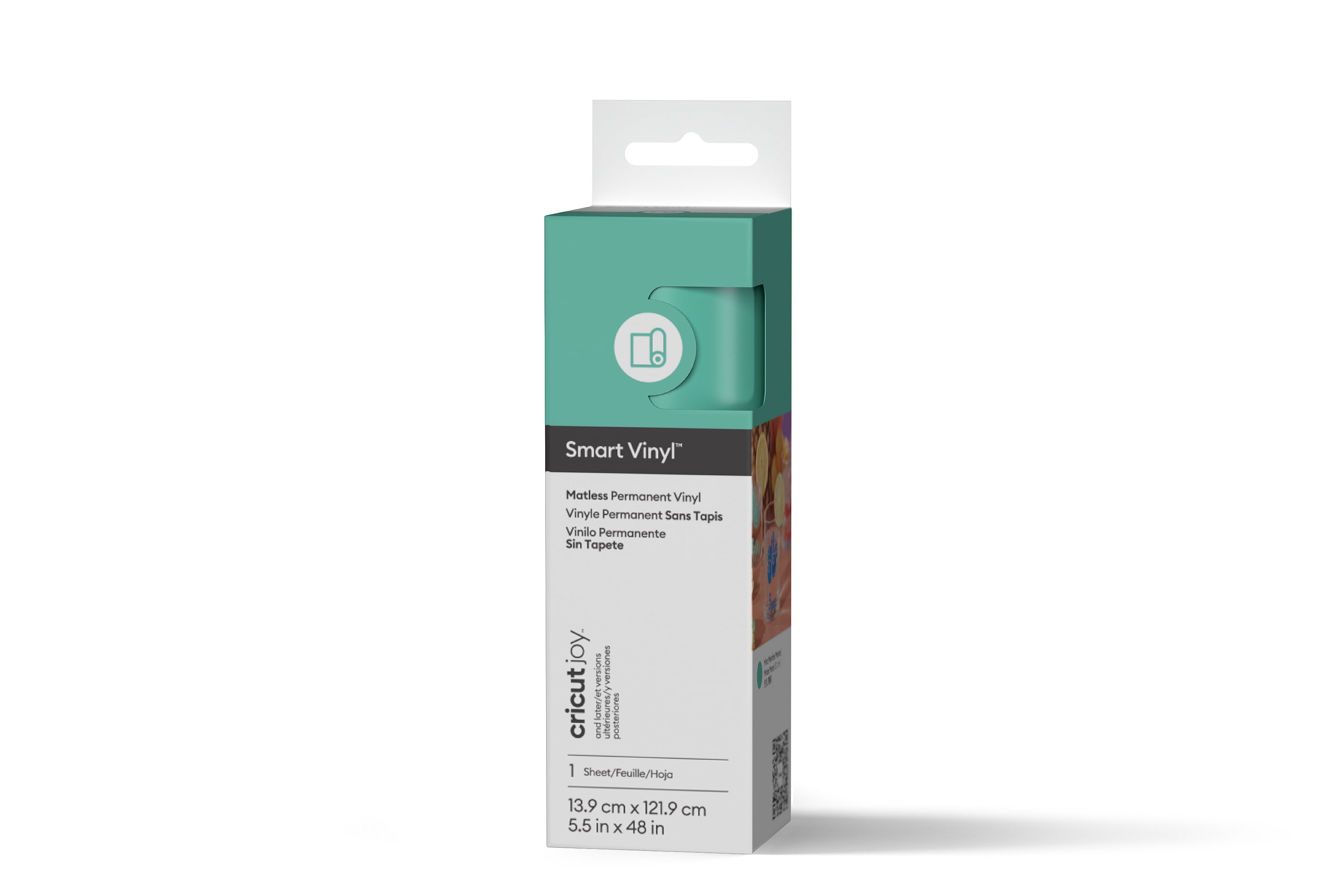 Cricut Joy™ Smart Vinyl™ Matless Permanent Vinyl, 5.5" x 48",Mint