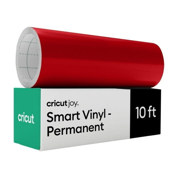 Cricut Joy Smart Vinyl Matless Permanent Vinyl, 5.5 in x 10 ft - Red