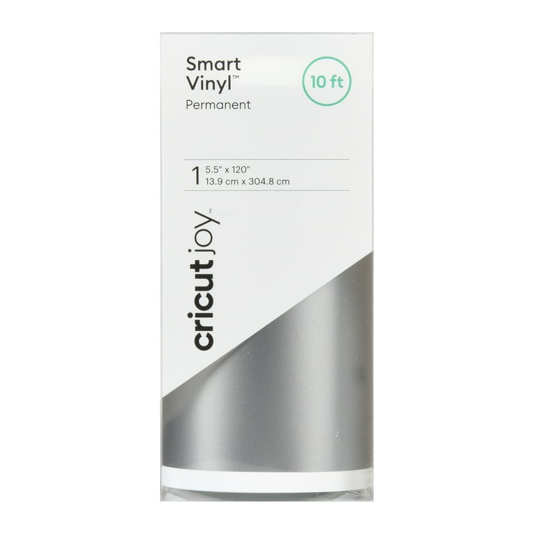 Cricut Joy™ Smart Vinyl™ – Permanent Value Roll (10 ft), Silver