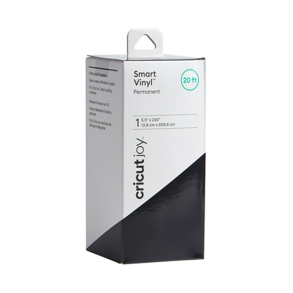 Cricut Joy™ Smart Vinyl™ – Permanent Value Roll (20 ft), Black, 5.5" x 240"