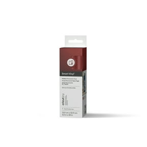 Cricut Joy Smart Vinyl Shimmer Matless Permanent Vinyl, 5.5" x 48",Red