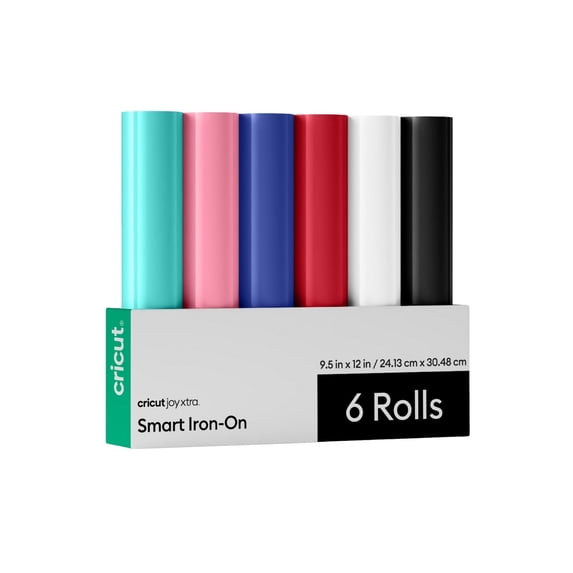 Cricut Joy Xtra Smart Iron-On Matless Heat Transfer Vinyl Bulk Roll, 9.5 in x 12 in - Multicolor