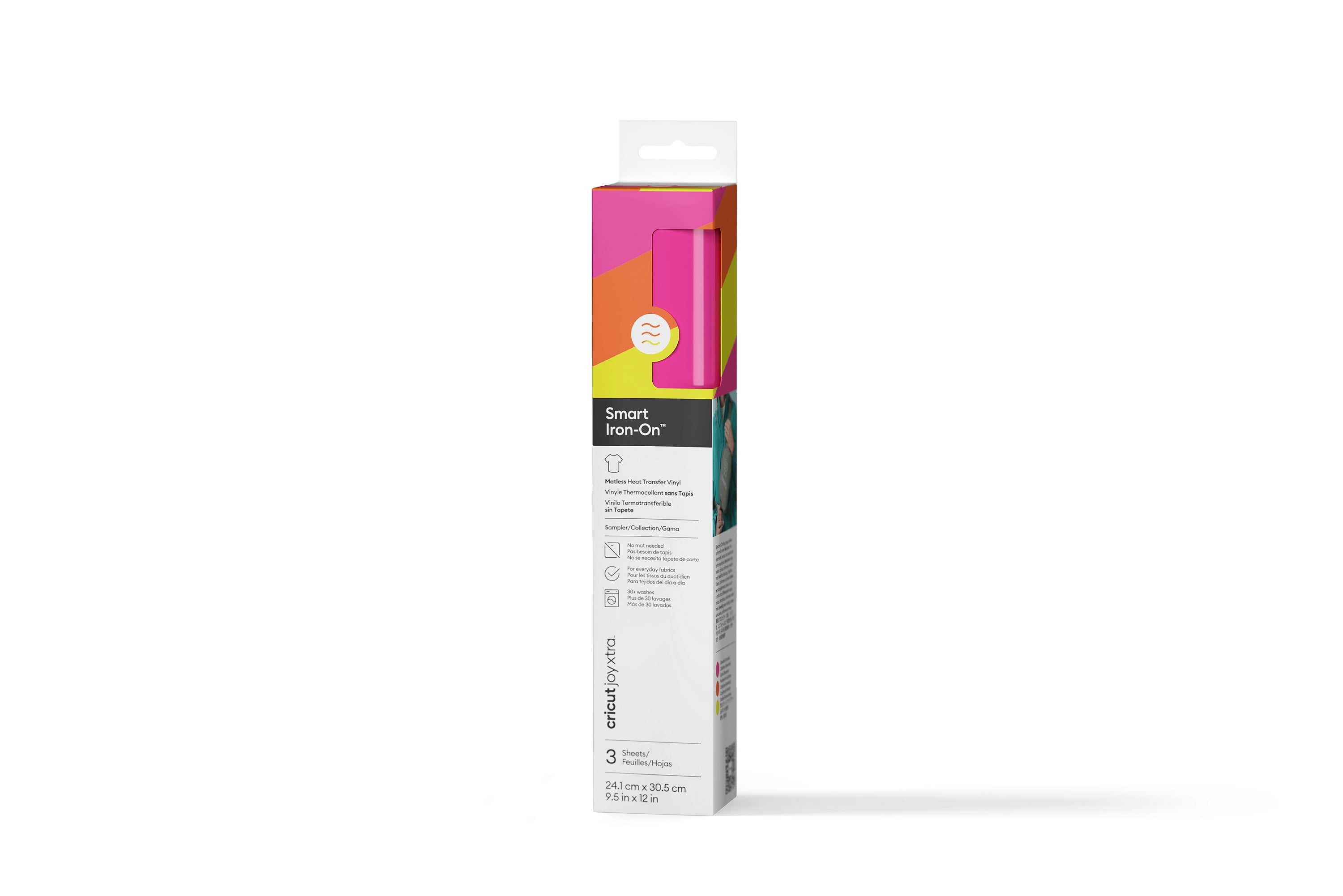 Cricut Joy Xtra™ Smart Iron-On™ Vinyl Heat Transfer Vinyl Sampler, Glow Sticks (3 ct), 9.5" x 12"