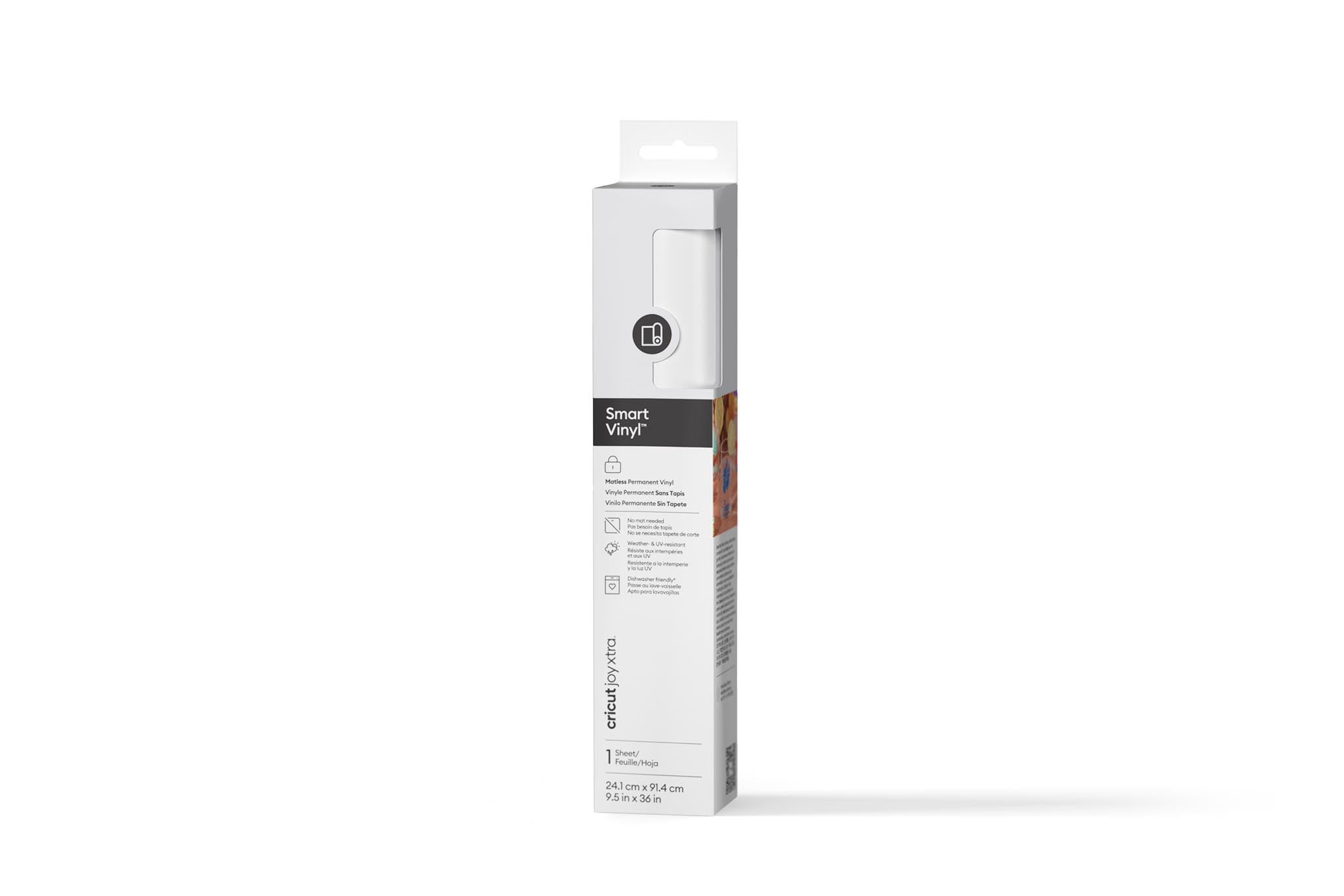 Cricut Joy Xtra™ Smart Vinyl™ Matless Permanent Vinyl (3 ft), 9.5" x 36",White
