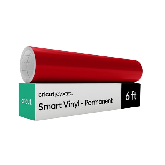 Cricut Joy Xtra Smart Vinyl Matless Permanent Vinyl, 9.5 in x 6 ft - Red