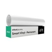 Cricut Joy Xtra Smart Vinyl Matless Permanent Vinyl, 9.5 in x 6 ft - White