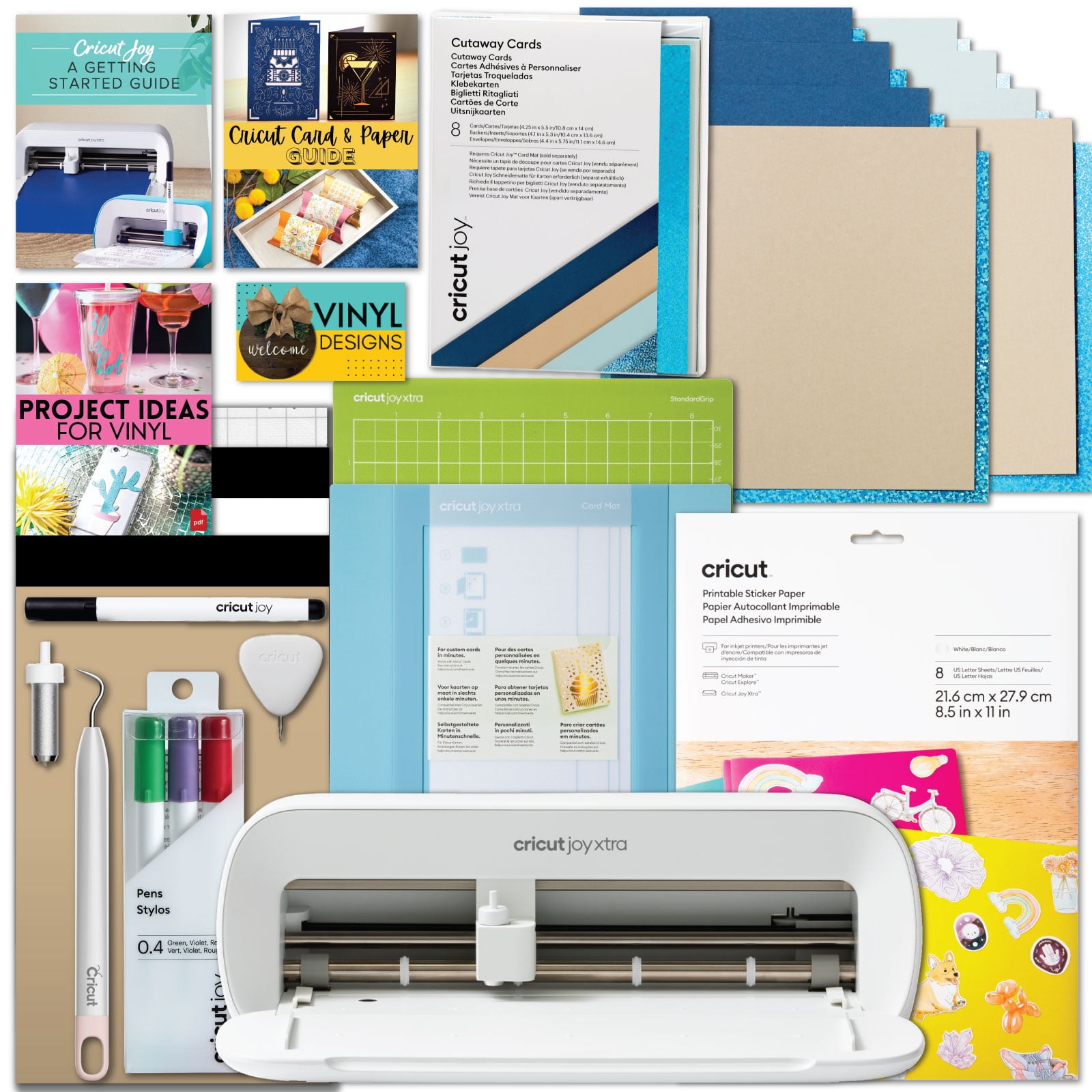 Cricut Joy Xtra Cutting Machine with Ultimate Card and Sticker Making Bundle