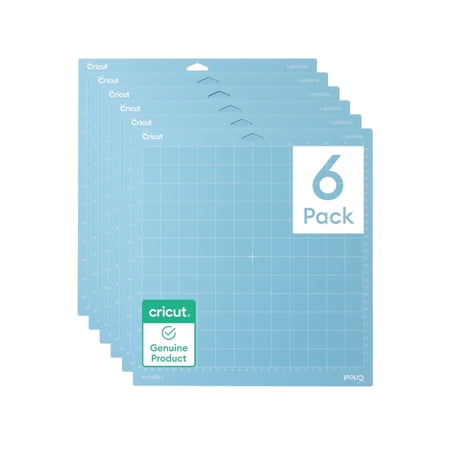Cricut Light Grip Adhesive Machine Cutting Mats - 12 in x 12 in, 6 Count