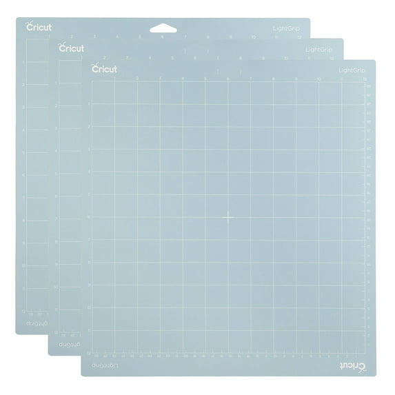 Cricut LightGrip Adhesive Cutting Mat 12"x12" - For Cricut Explore Air 2/Cricut Maker - 3 Pack