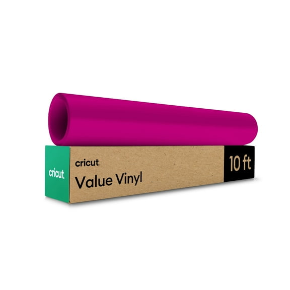 Cricut Matte Value Permanent Vinyl Roll, 12 in x 10 ft, Magenta