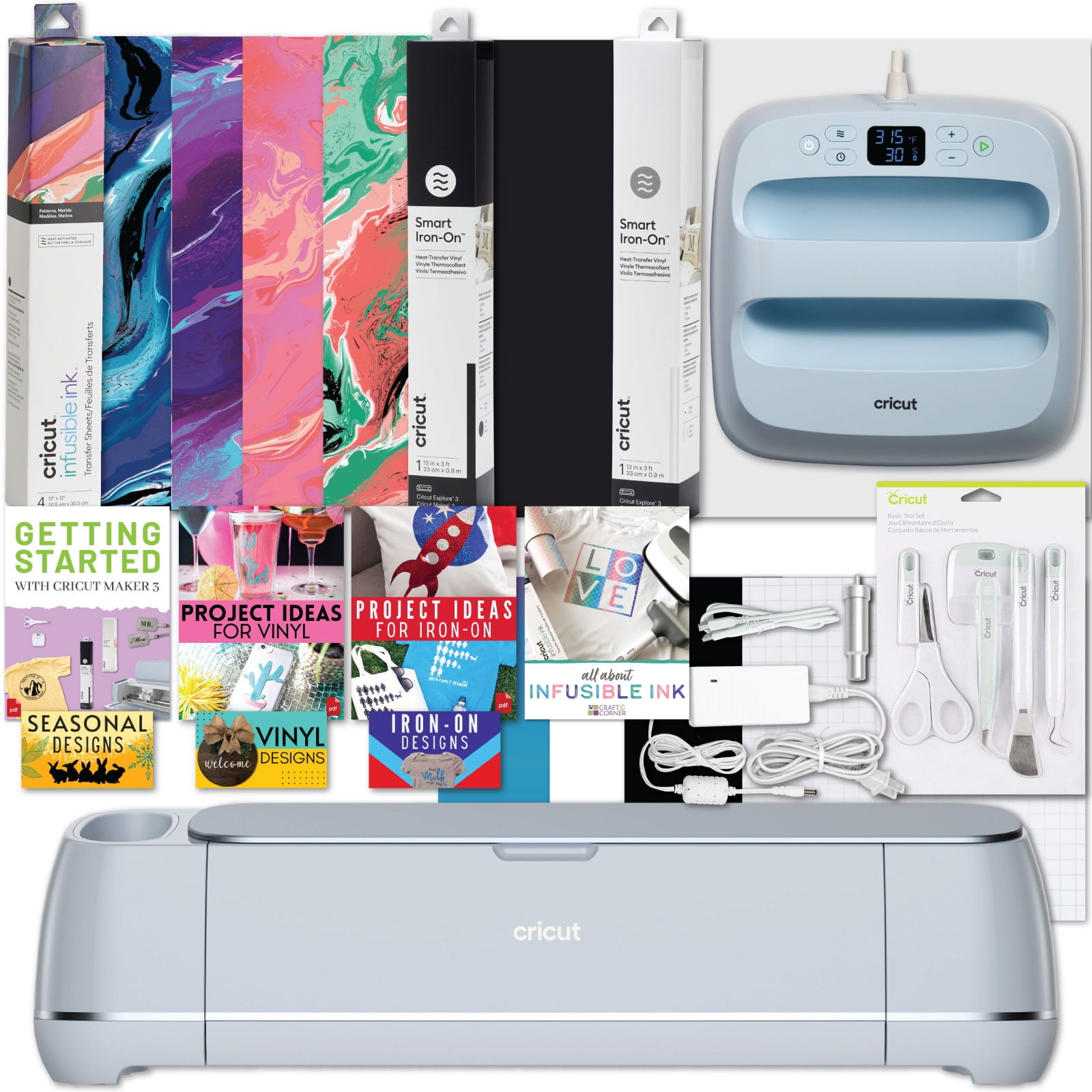 Cricut Maker 3 Easy Press 3 Machine Combo Bundle - Shop Black Friday
