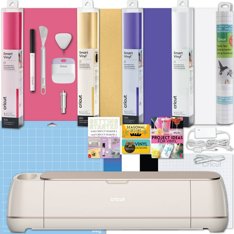 Cricut Maker Cutting Machine with Smart Vinyl Rolls Bundle