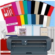 Cricut Maker 5 Machine + Multicolor Vinyl & Iron-On Bundle for Decals & Shirts