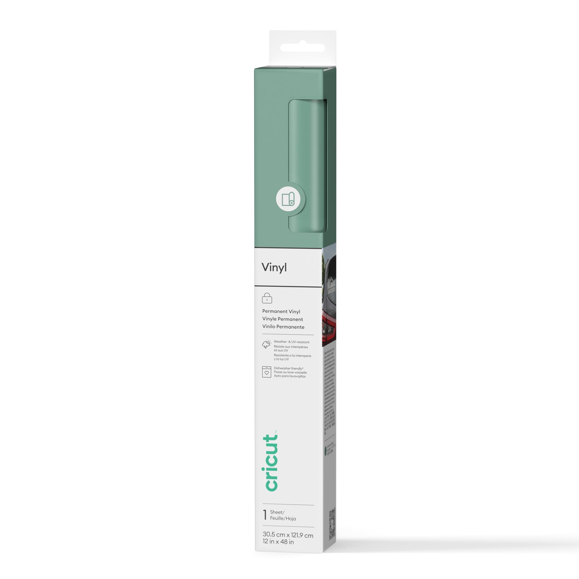 Cricut® Matte Vinyl – Permanent (4 ft), 12" x 48", Eucalyptus