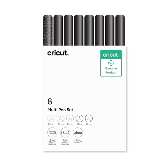 Cricut® Multi Pen Set, Black (8 ct)