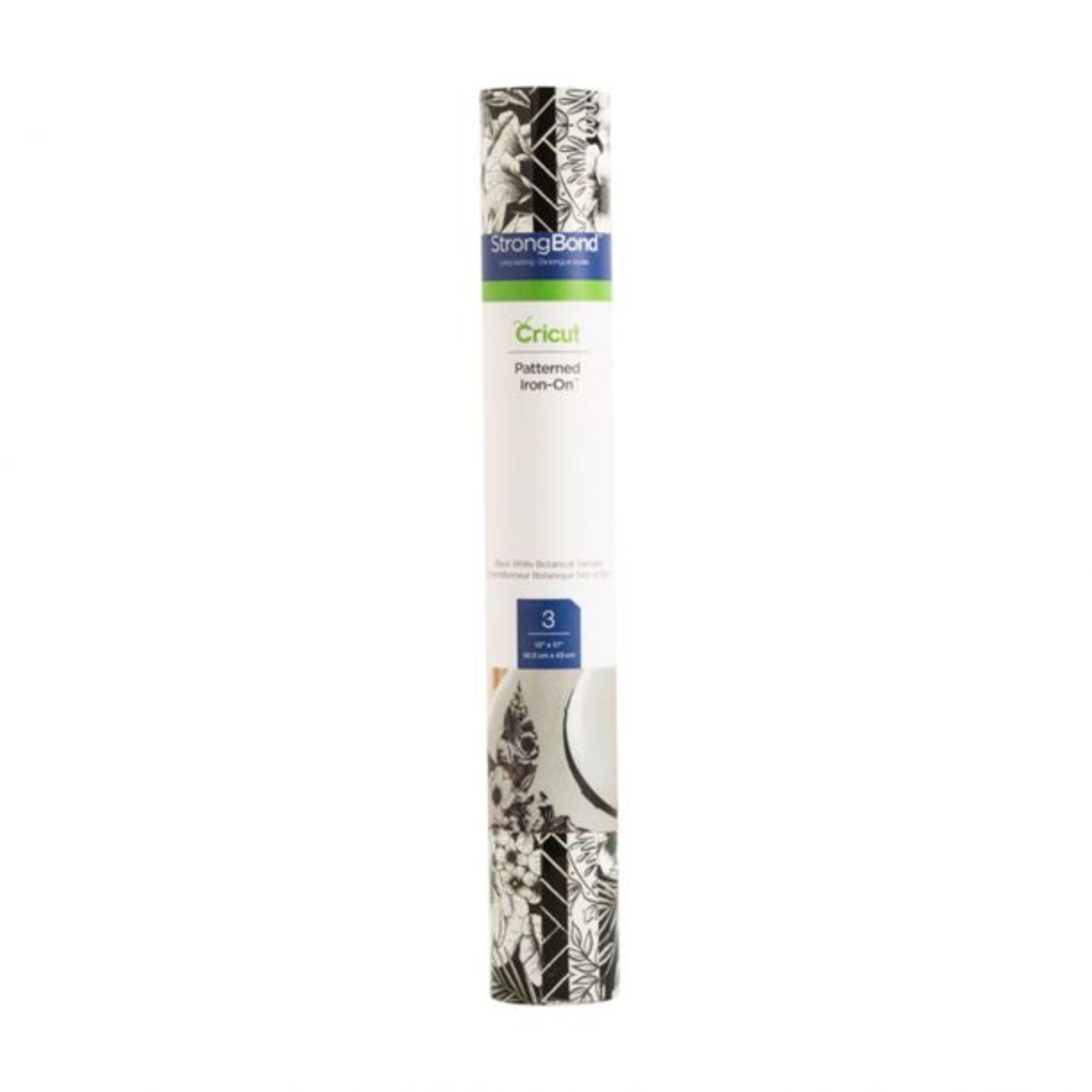 Cricut® Patterned Iron-On™ Vinyl Sampler, Black & White Botanical, 12" x 17"