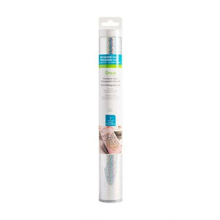 Cricut Premium Vinyl Roll, Holographic Sparkle, Permanent