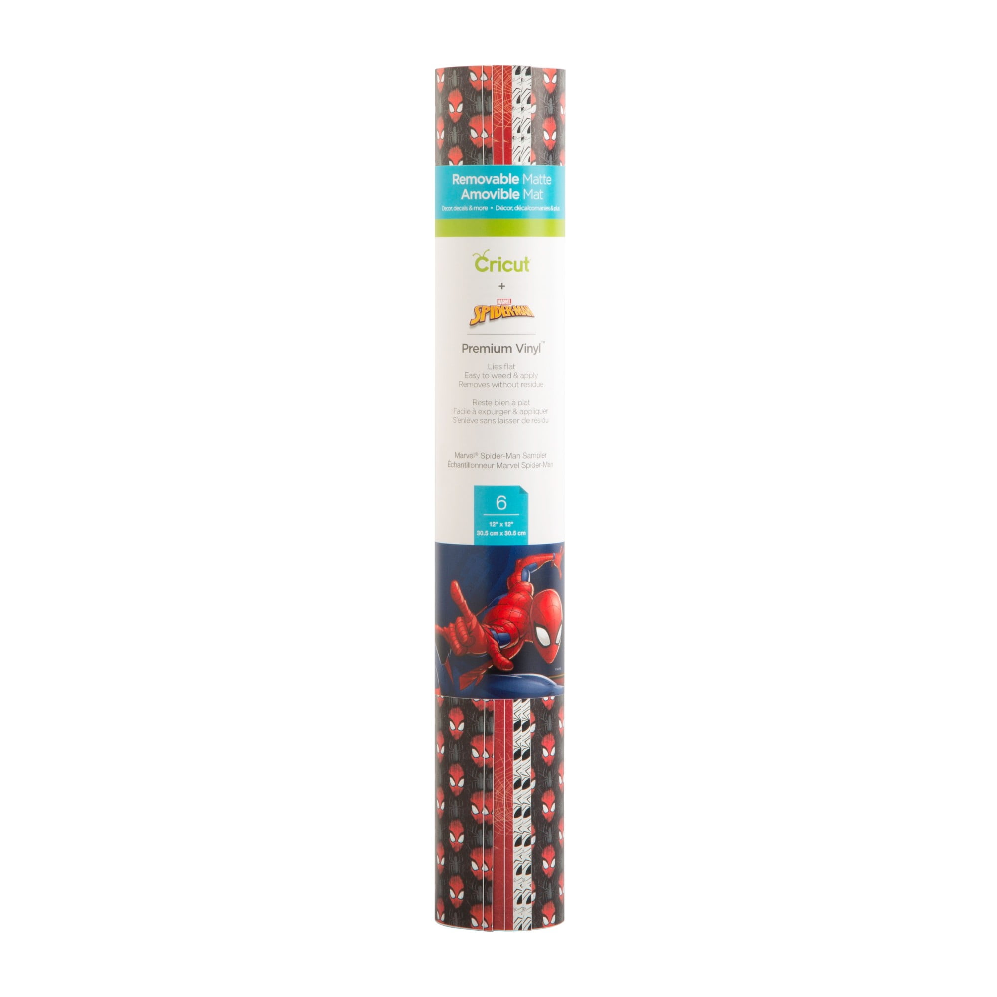 Cricut® Premium Vinyl™ Patterned Sampler, Spider-Man – Removable