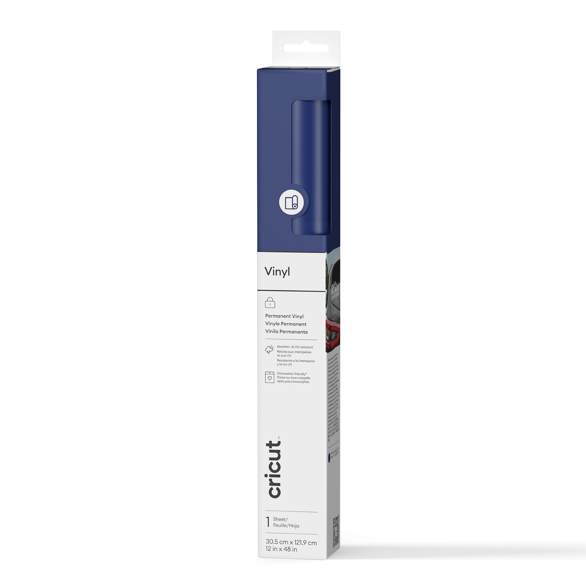 Cricut® Vinyl – Permanent (4 ft), 12 x48, Blue