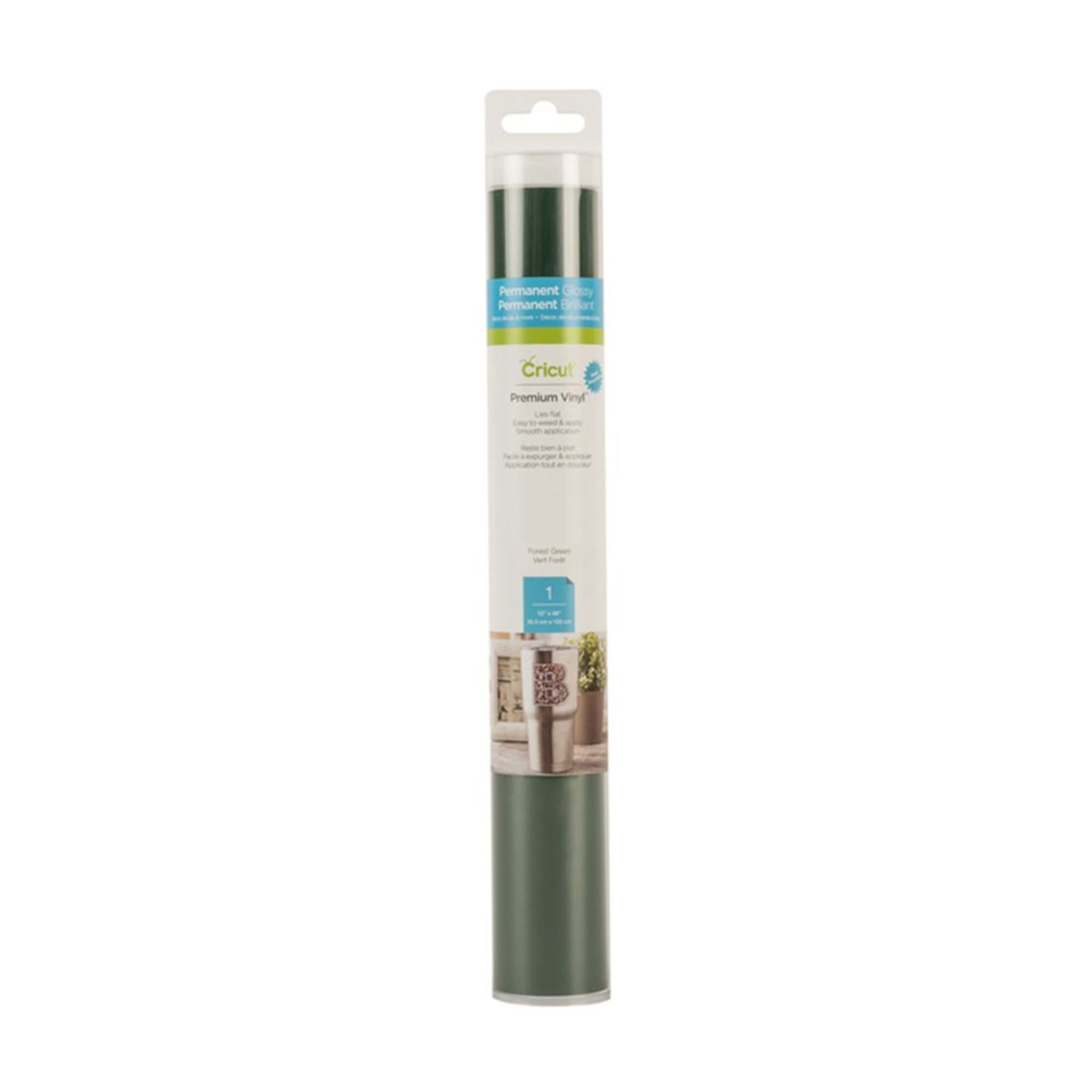 Forest Green Glossy Permanent Vinyl Roll 12" x 48"
