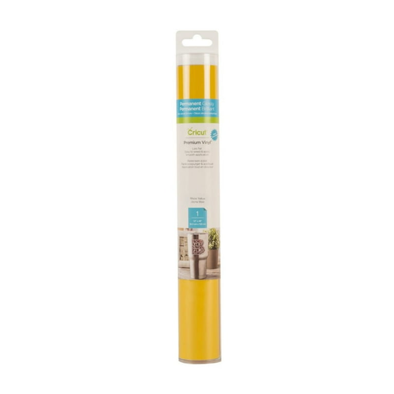 Cricut® Premium Vinyl™ – Permanent, Maize Yellow, 12