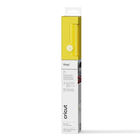 Cricut Vinyl Permanent (4 ft), Stone Yellow, 12 x48, Roll