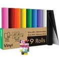 thumbnail image 1 of Cricut Premium Vinyl Rolls Bundle - Rainbow 15 Foot Adhesive Vinyl Rolls, 9 Count, 1 of 7