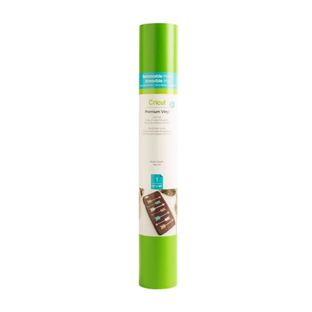 Cricut® Premium Vinyl™ – Removable, Bright Green, 12" x 48"