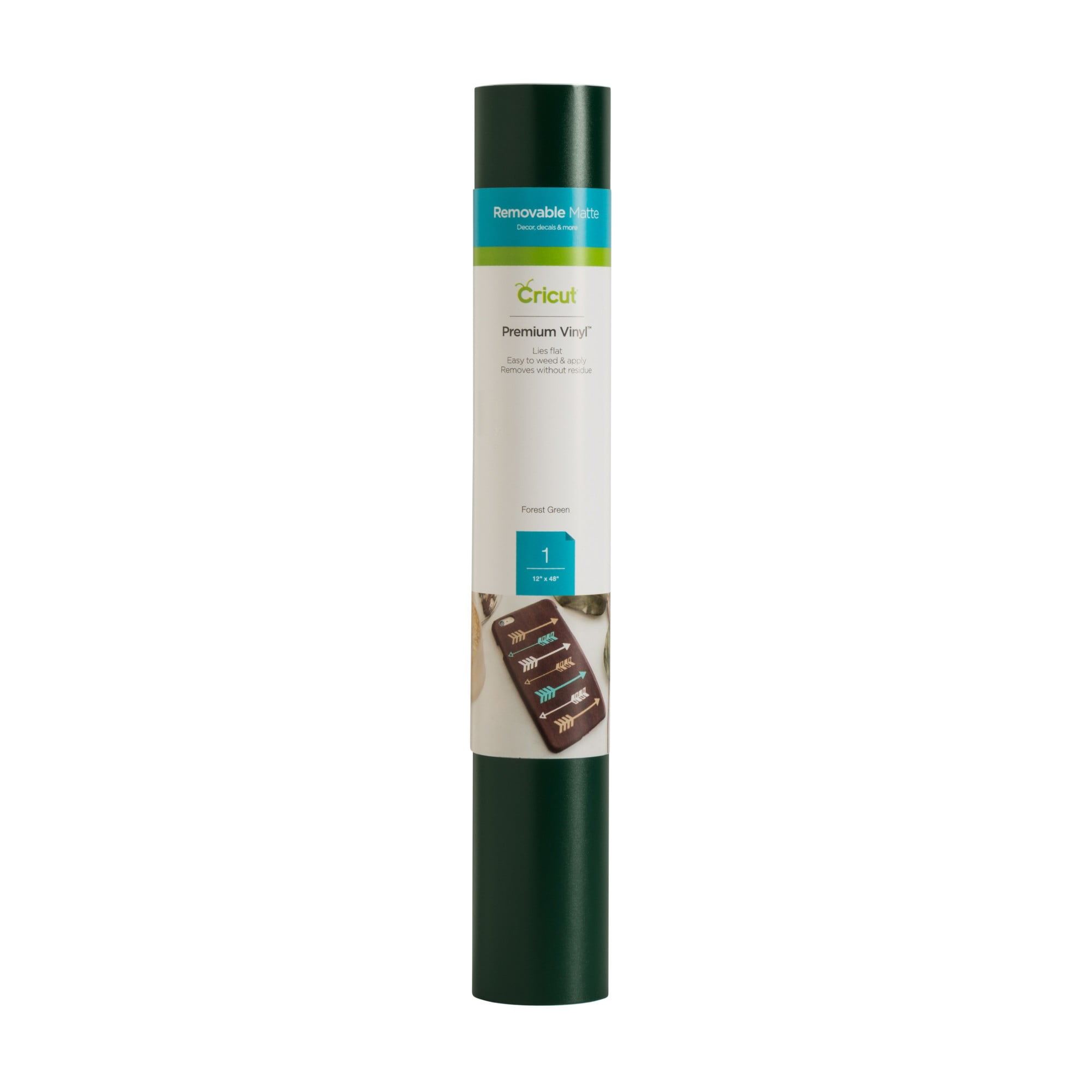 Cricut® Premium Vinyl™ – Removable, Forest Green, 12" x 48"