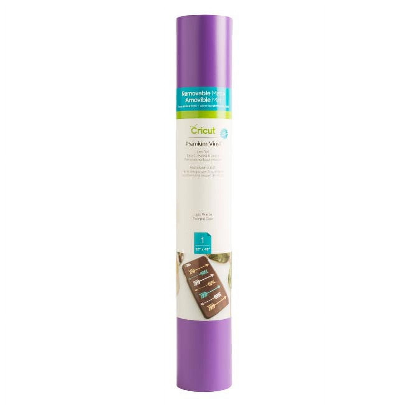 Cricut® Premium Vinyl™ – Removable, Light Purple, 12" x 48"