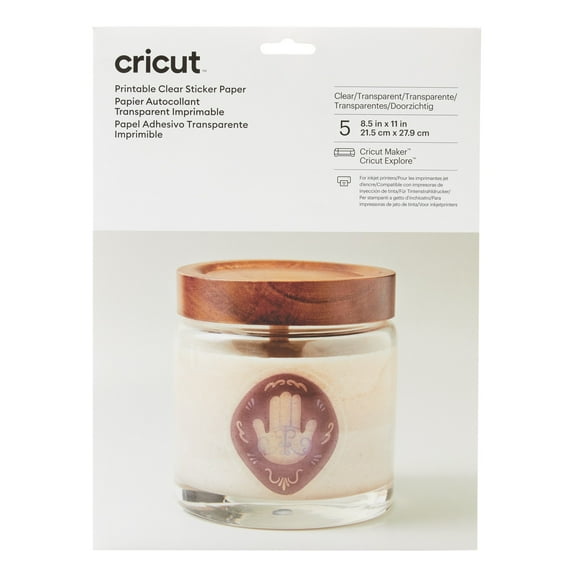 Cricut® Printable Clear Sticker Paper, 8.5" x 11"