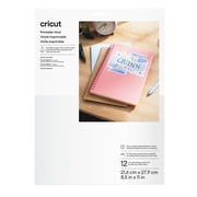 Cricut  Printable Vinyl Sheets, US Letter 8.5 x 11 12 Count, White