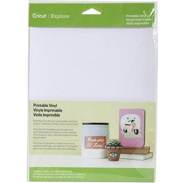 Cricut Printable Vinyl, White