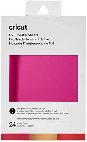 Cricut 4 x 6 Silver Foil Transfer Sheets 24ct