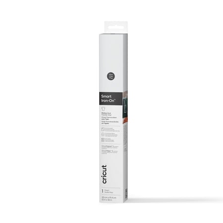 Cricut Smart Iron-On Matless Heat Transfer Vinyl (3 ft), White, 13 x36, Roll