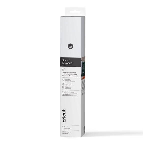 Cricut® Smart Iron-On™ Matless Heat Transfer Vinyl Roll, 13in x 9ft, White