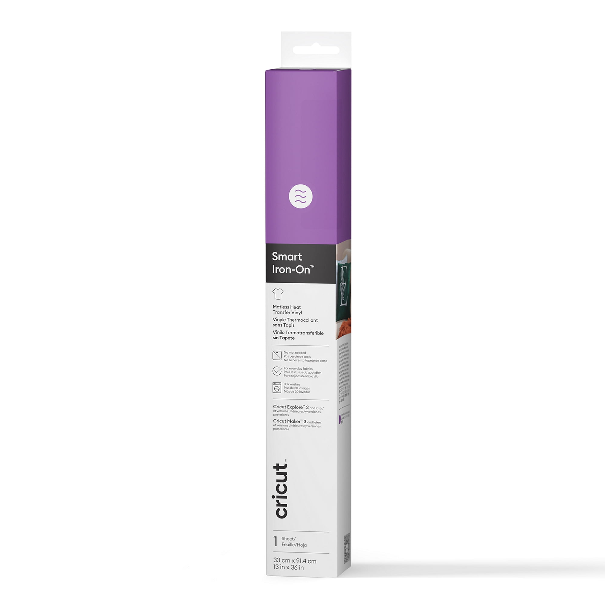 Cricut® Smart Iron-On™ Matless Heat Transfer Vinyl (13 in x 36 in), Lavender