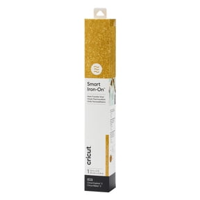 CricutĀ® Smart Iron-On Glitter Matless Heat Transfer Vinyl (3 ft) 13" x 36", Gold