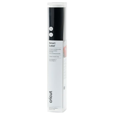 Cricut® Smart Label™ Writable Vinyl – Removable (3 ft), Black, 13" x 36"