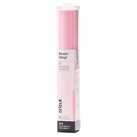 Cricut Smart Removable Vinyl (13in x 3ft, Light Pink) for Explore and Maker 3 - Matless cutting for long cuts up to 12ft