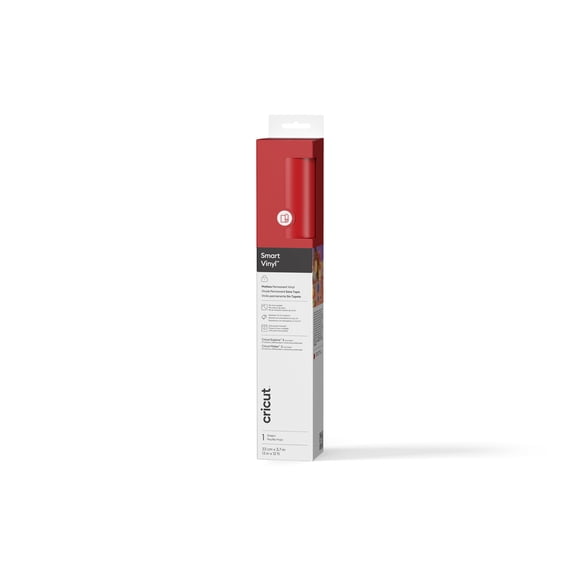 Cricut® Smart Vinyl™ Matless Permanent Vinyl (12 ft), 13 x12,Red