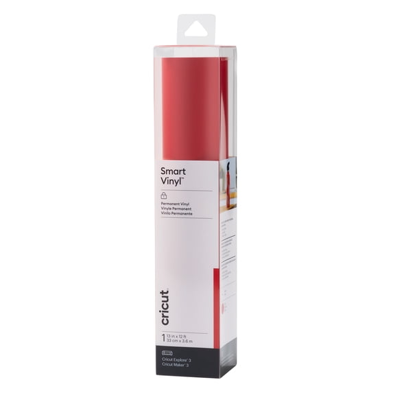 Cricut Smart Vinyl – Permanent (12 ft), Red