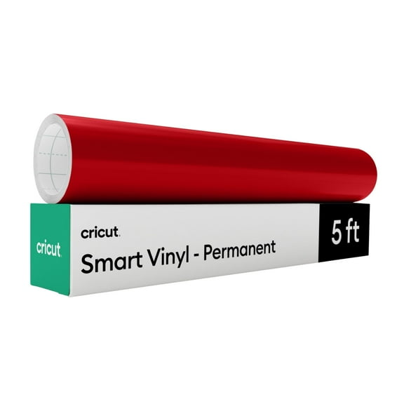 Cricut Smart Vinyl Matless Permanent Vinyl, 13 in x 5 ft - Red