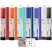Cricut Smart Removable Adhesive Vinyl Rainbow Bundle, 7 Rolls, 12 in x 3 ft