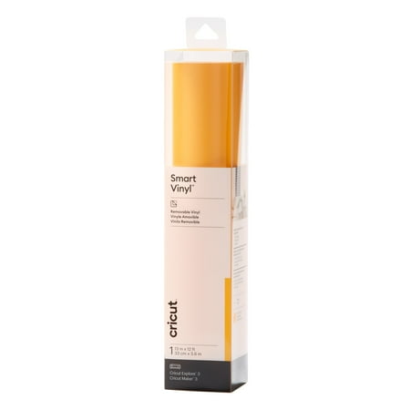 Cricut Smart Vinyl Removable (12 ft), Maize Yellow, 13" x 144" Roll